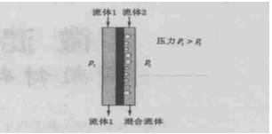 微反應(yīng)器膜分散混合的原理示意圖 微反應(yīng)器膜分散混合的原理示意圖