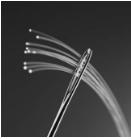 對于薄毛細(xì)管，與微流控芯片中的壓降相比，沿著管的壓降可以變得不可忽略和/或占優(yōu)勢。由管的流體阻力引起的這種壓降可以通過使用Poiseuille low來近似如下：dP =8Lη.Q/ pi.R ^ 4。其中L是管長，Q是管中的流速，η是流體的粘度。典型數(shù)字在下表中給出。 流體阻力通常用于微流體裝置中，以消除由液滴產(chǎn)生造成的流速不穩(wěn)定性和壓力變化，或使低流阻設(shè)置在低流速下工作。 標(biāo)準(zhǔn)微流控導(dǎo)管的優(yōu)點(diǎn)和缺點(diǎn) 	5/32管	1/16管材	1/32管道	1/16毛細(xì)管 導(dǎo)管套件	?Luer Lock 7/32管件套件	?1/16 TYGON油管套件 ?1/16 PTFE TEFLON管件套件	?1/32 PTFE管材套件	??1/16 Peek流動阻力套件 外徑&nbsp;尺寸（mm）	5/32（4）	1/16（1.6）	1/32（0.8）	1/16（1.6） 內(nèi)徑&nbsp;尺寸（mm）	1/8（3.2）	500微米	300微米	65μm 死體積&nbsp;（1）	450μL	20μL	7μL	0.33μL 壓強(qiáng)&nbsp;（2）	0.12Pa /（μL/ min）	65Pa /（μL/ min）	500Pa /（μL/ min）	17000Pa /（μL/ min） 合規(guī)因素&nbsp;（3）	18％/ MPa（8.1μL）	11％/ MPa（220 nL）	0.4％/ MPa（2.8nL）	0.05％/ MPa（16μL） 最大 工作壓力	2.5bar	> 10bar*	> 100bar*	> 100bar* 油管類型	Tygon R3603	Tygon S54HL或PTFE	PTFE	PEEK 優(yōu)點(diǎn)	?兼容各種直徑。 ?使用方便。 ? 對于大多數(shù)應(yīng)用而言，流體阻力可忽略不計(jì)。	?易于處理。 ?適用于大多數(shù) 應(yīng)用。	?合規(guī)性很低。 ?耐高壓。	?合規(guī)性很低。 ?耐高壓。 缺點(diǎn)	?軟管（低流量高順應(yīng)性）。 ?高死體積。 ?如果管道移動，則容量變化很大。 ?中等壓力。	?高流體阻力。	?套圈是強(qiáng)制性的。 ?高流體阻力。	?套圈是強(qiáng)制性的。 ?高流體阻力。 典型 應(yīng)用	?大流量連接&nbsp;&nbsp;（壓力控制器 - 儲液器連接）， ?流體轉(zhuǎn)移。	?流體運(yùn)輸。 ?注射泵流量穩(wěn)定器微流控套件 ?注射泵流量穩(wěn)定器微流控套件	?液滴。 ?分離科學(xué)。	?分離科學(xué)。 ?微流體流動阻力。 （1）對于10cm長度的管，（2）對于10cm長度的管，給定每μL/ min的水流速，（3）對于10cm的管的體積變化和1bar的壓力變化，*取決于連接類型。