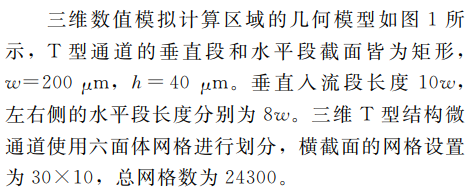 微通道的結構及幾何尺寸