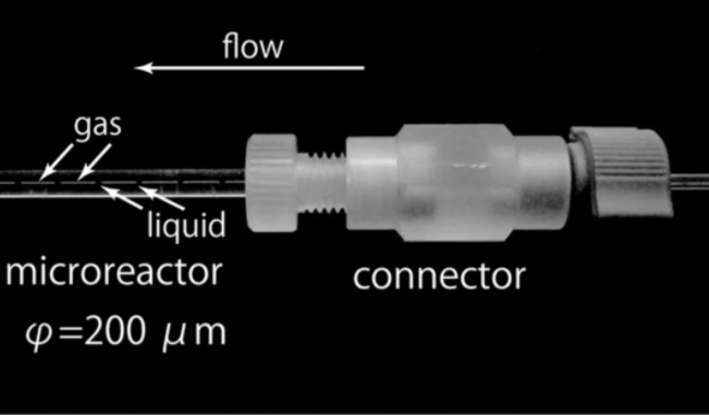 圖8 氣-液-固微通道反應器內(nèi)Taylor反應流
