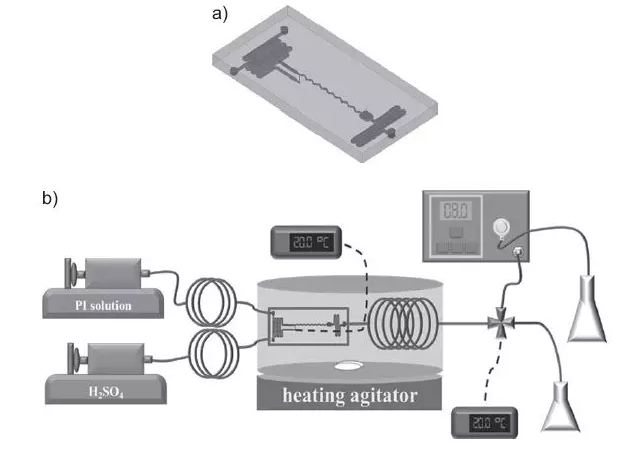 微型反應(yīng)器系統(tǒng)的示意圖
